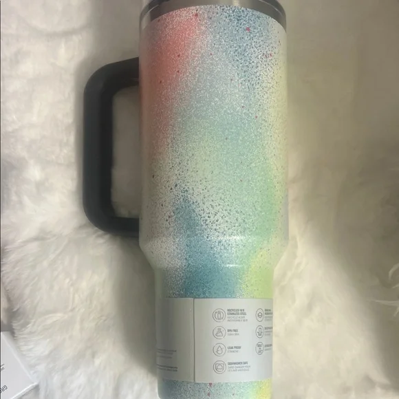 Stanley Multi-Color Speckled Tumbler with Handle and Flip Straw - Picture 2 of 4
